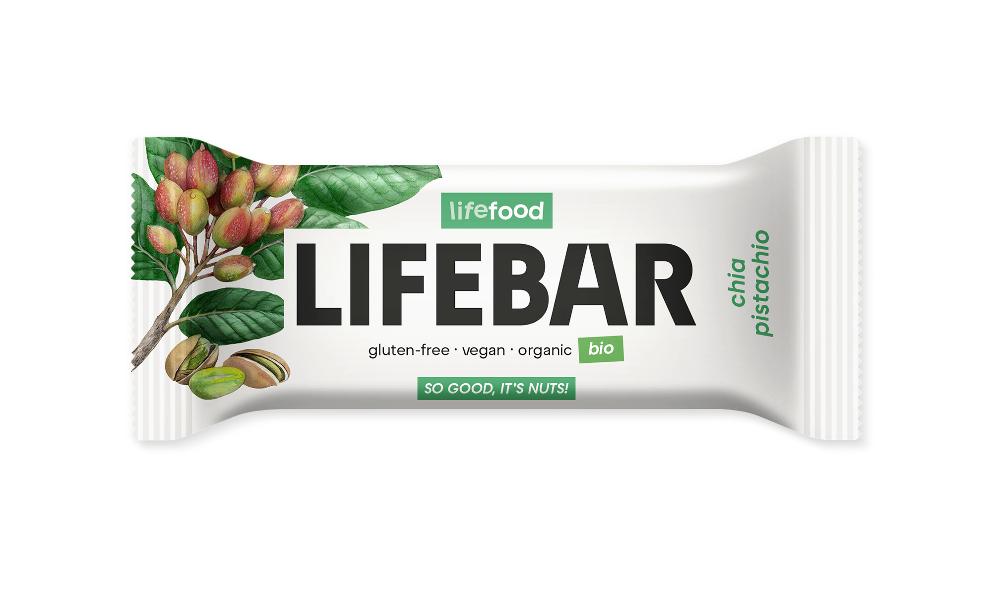 Lifefood Lifebar chia pistache s.gluten bio & raw 40g